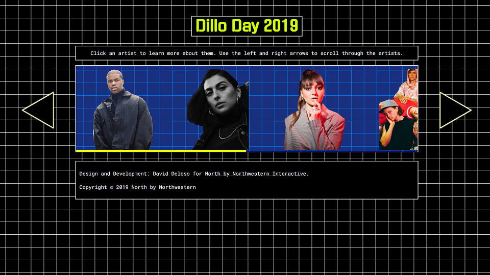 screenshot of my dillo day artist guide